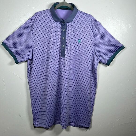 Greyson Golf Polo Shirt Top Purple Sunburst Size XL Embroidered E - Picture 2 of 16